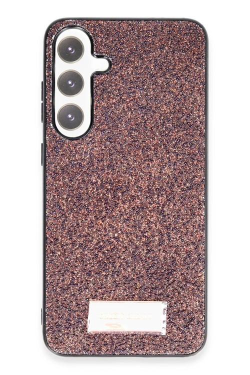 Samsung Galaxy S24 Bright Simli Kapak - Derin Mor-(5796)