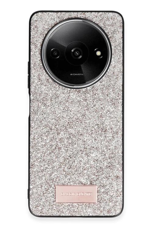 Xiaomi Redmi A3 4G Bright Simli Kapak - Gold-(5796)
