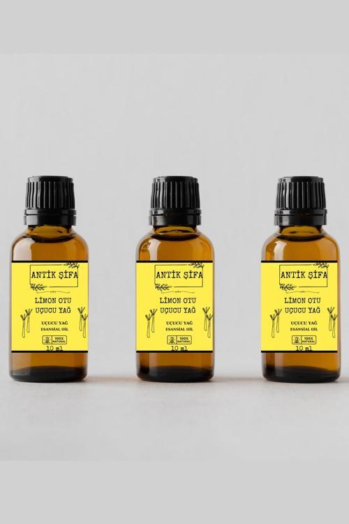 %100 Saf Limon Otu Uçucu Yağı - (3 X 10 Ml)