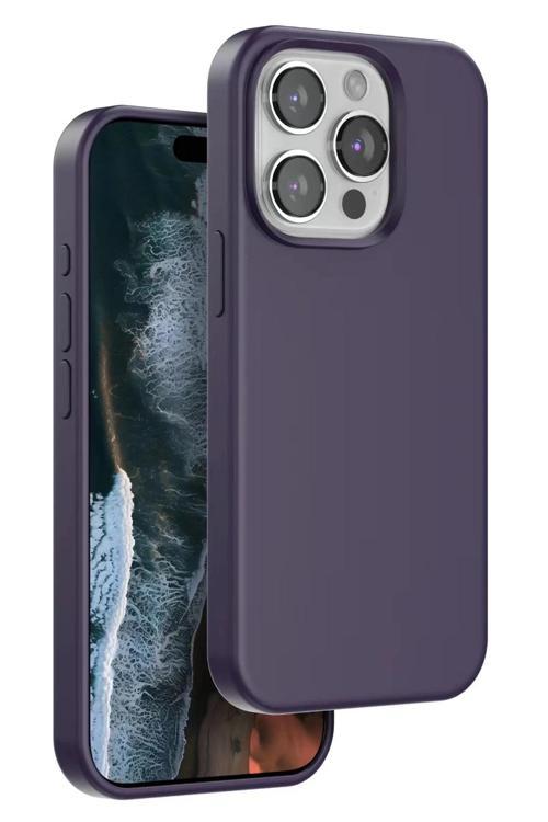 iPhone 15 Pro Max Home Magsafe Kapak - Derin Mor-(5796)