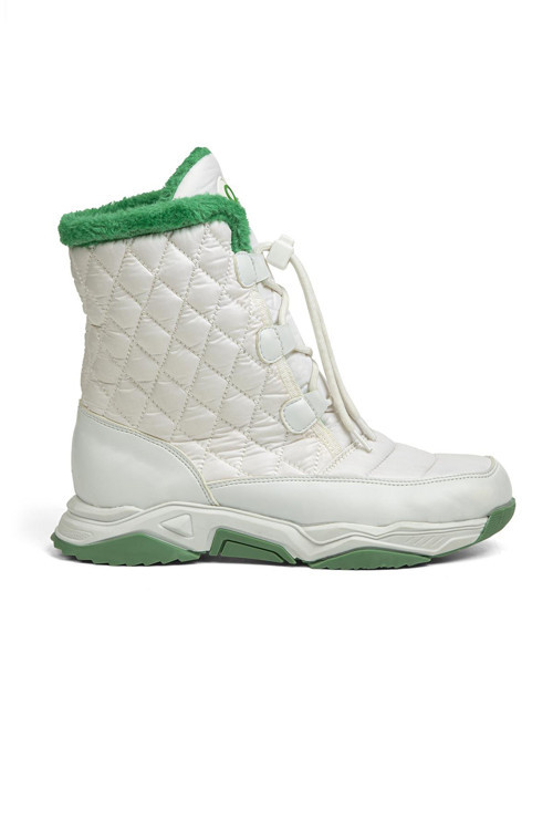 ® | BN-30394 - 3256 Beyaz Yeşil - Kadın Bot