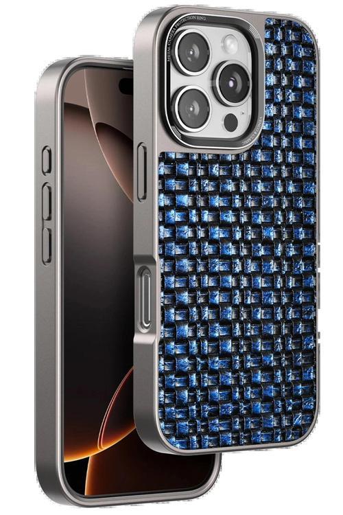 iPhone 16 Pro Max Brand Kapak - Lacivert-(5796)