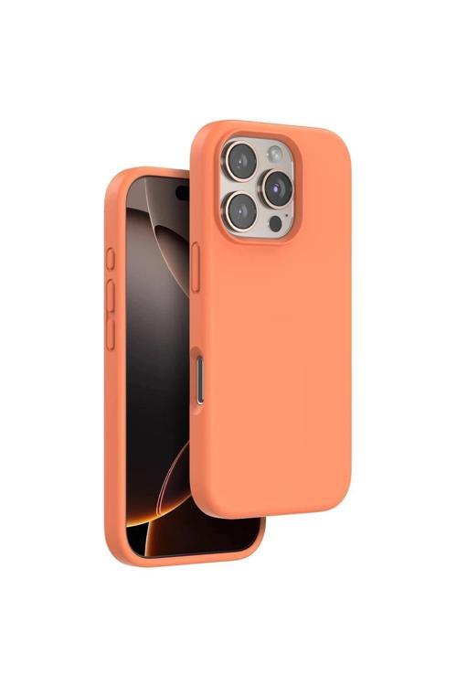 iPhone 16 Pro Max Home Magsafe Kapak - Turuncu-(5796)