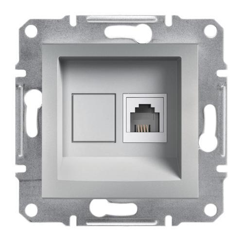 EPH4100161 Asfora Alüminyum 1xRJ11 Telefon Prizi