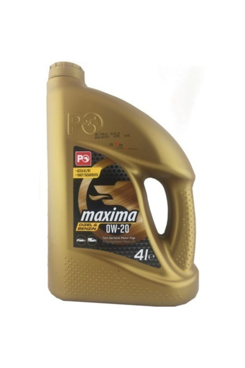 Maxima 0W/20 Benzinli Dizel Motor Yağı - 4 Lt.