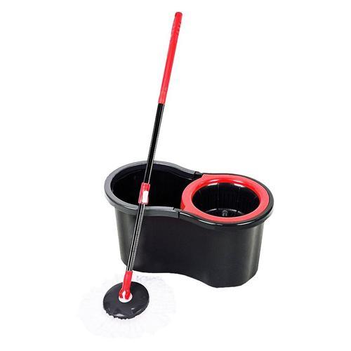 13LT - SİYAH - ŞİRİNK OTOMATİK DÖNERLİ KOVA MOP TEMİZLK SETİ (5250)