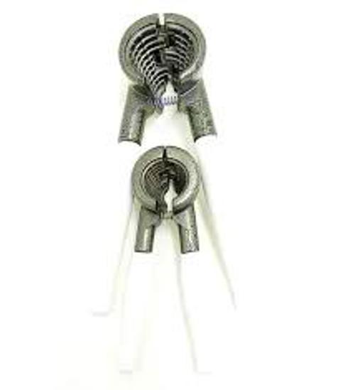 2 PARÇA  SET METAL FINDIK - CEVİZ KIRACAK BEYAZ SAPLI (5250)