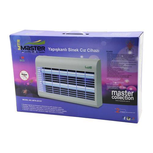 MASTER MTR-2X15Y  YAPIŞKANLI  SİNEK ÖLDÜRÜCÜ CIZ CİHAZI MAKİNE 30W 2PCS LED FLORESAN 100M2 ETKİLİ 47.5X9.5X29CM (5250)