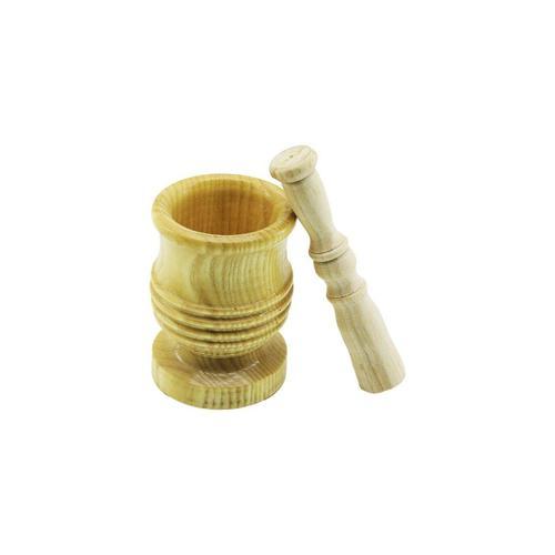 BÜYÜK BOY  LÜX AHŞAP HAVAN SARIMSAK DÖVECEK Ç: 8.3CM--D: 7CM--Y: 12CM FİLELİ AMBALAJ (5250)