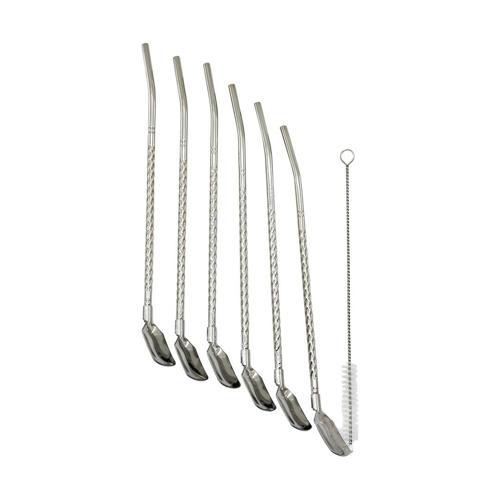 7PCS - 6PİPET + 1TEMİZLEME FIRÇA  ÇELK KAŞIKLI PİPET (5250)
