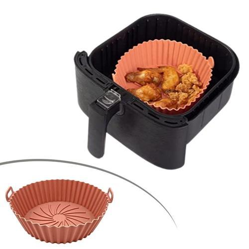 Renkli Isıya Dayanıklı Yıkanılabilir Silikon Fırın Ve Airfryer Yuvarlak Model Pişirme Matı 20 Cm (5250)