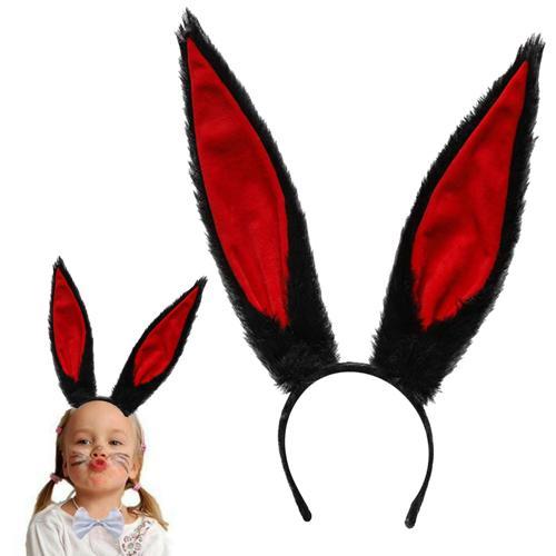 Peluş Malzemeden İmal Mega Boy Şekil Verilebilir Tavşan Kulağı Siyah 14X43 cm (5250)