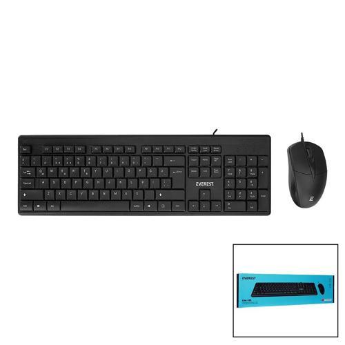 EVEREST KM-515  USB KABLOLU  KLAVYE - MOUSE  SET   Q KLAVYE (5250)