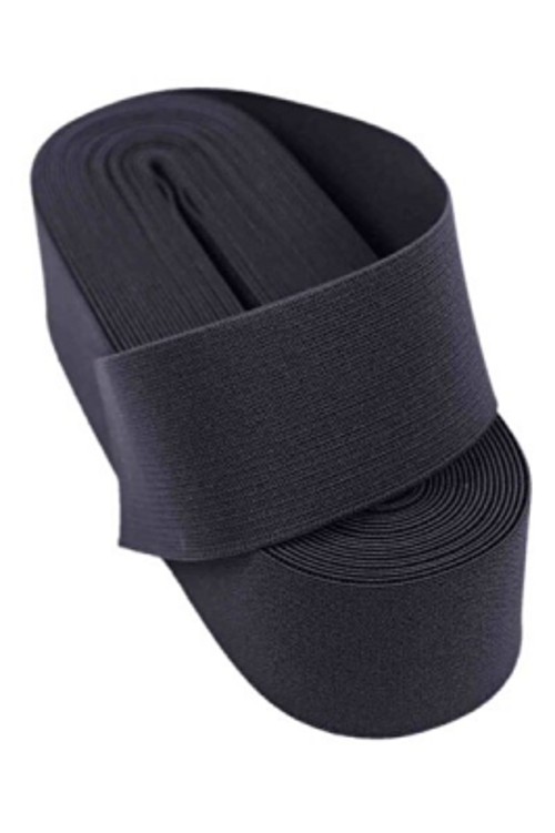 SİYAH - 3CM PAÇA LASTİK GENİŞ 10MT. (5250)