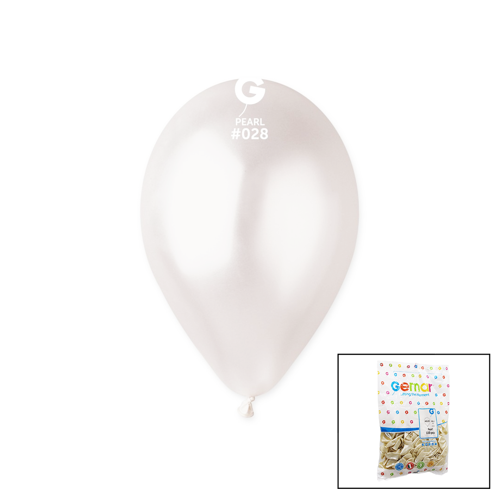 GM-110-28 METALİK - BEYAZ BALON 11'' - 28CM - 100 PARÇA (5250)