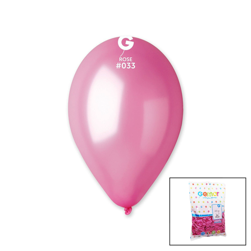 GM-110-33 METALİK - PEMBE BALON 11'' - 28CM - 100 PARÇA (5250)