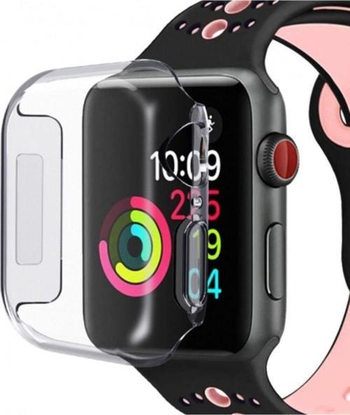 Watch 7 Uyumlu 45mm Için Şeffaf Tpu Çerçeveli Tam Kapatan Ekran Koruyucu Çerçeve Kılıf