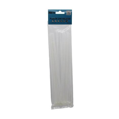 25PCS   BEYAZ   3.6X250MM  PLASTİK CIRT KELEPÇE (5250)