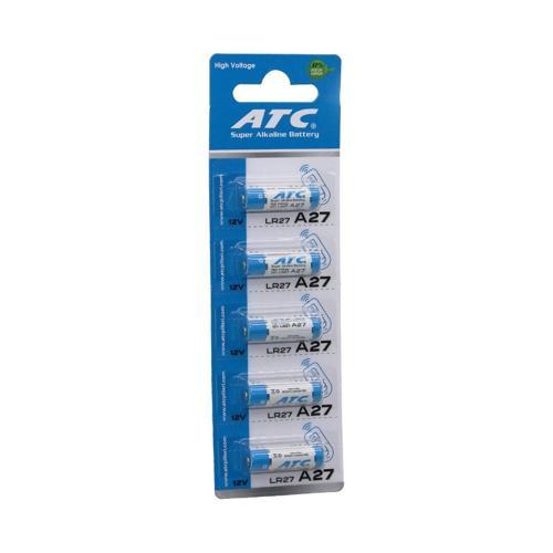 ATC SUPER ALKALİNE BATTERY A27 - 27A LR27 ARAÇ - OTO KUMANDA PİLİ 12V 5Lİ KART (5250)