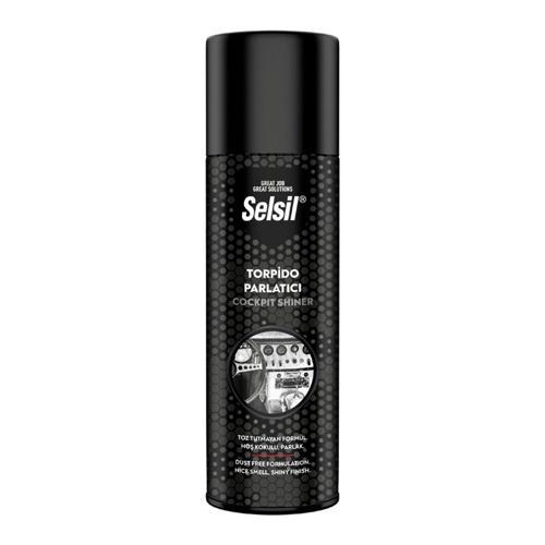 SELSİL OTO - ARAÇ TORPİDO PARLATICI SPREY 200ML HOŞ KOKULU - PARLAK - TOZ TUTMAYAN FORMÜL (5250)