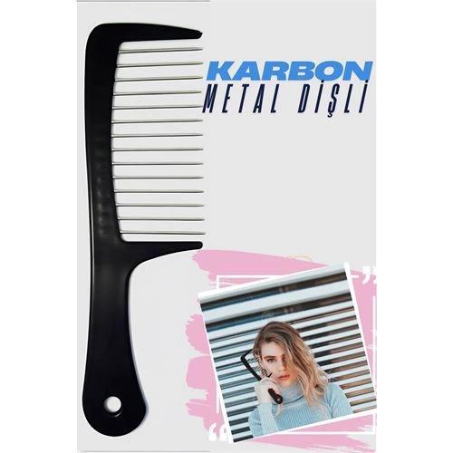 Turk Metal Dişli Masaj Etkili Saç Açma Tarağı
