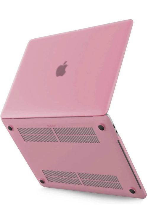 Macbook Pro 13 2020 Macbook Buzlu Kapak - Pembe-(5796)
