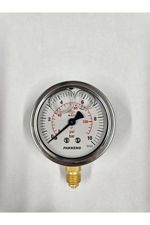 Çap 63 Alttan 10 Bar Gliserinli Manometre