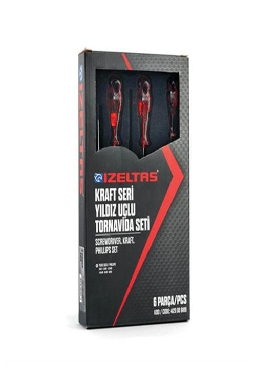 Kraft Seri Yıldız Uçlu Tornavida Seti (6 Parça) 4120 00 8106