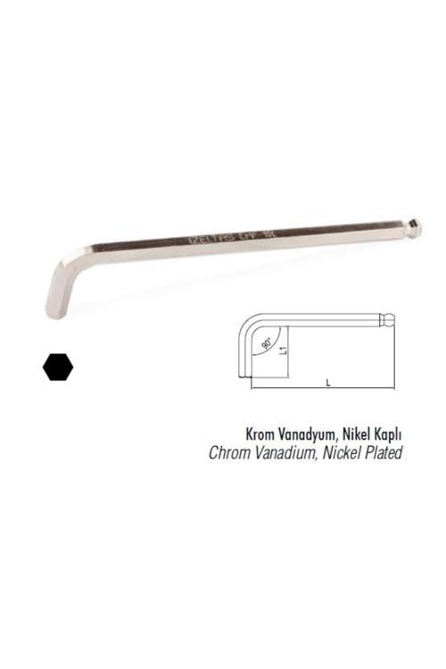 Yuvarlak Başlı Allen Anahtar Uzun 8Mm (4906 22 0080)