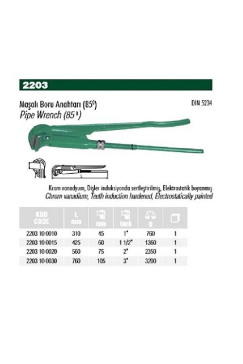2" Maşalı Boru Anahtarı 2203 10 0020