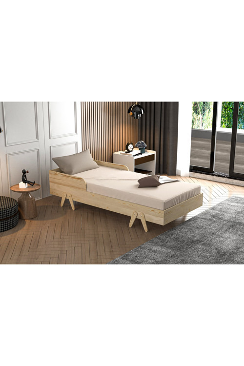 Unisex Bebek Ve Çocuk Karyolası-Ahşap Çocuk Karyolası
