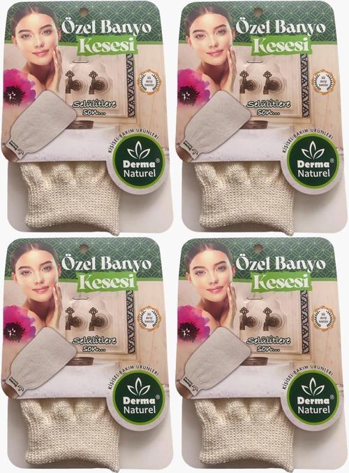 Özel Banyo Kesesi MS-07 (4 Lü Set)
