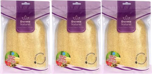 Loofah Kabak Havlu Banyo Eldiveni (15*24CM) MS-11 (3 Lü Set)