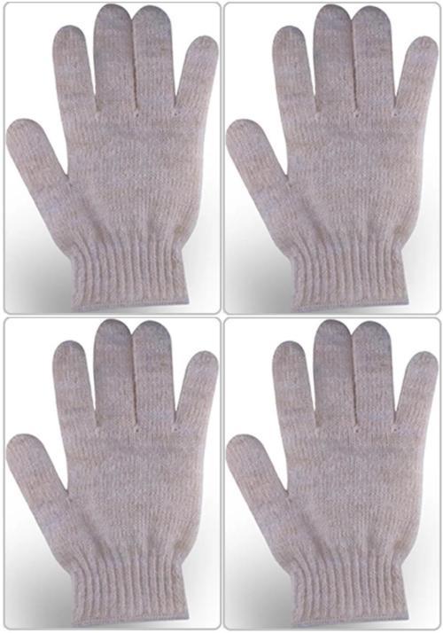 Therapy Saf Yün Parmaklı Banyo Eldiveni T-478 (4 Lü Set)