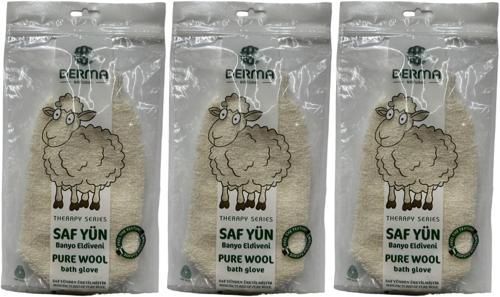 Therapy Saf Yün Banyo Eldiveni T-485 (3 Lü Set)