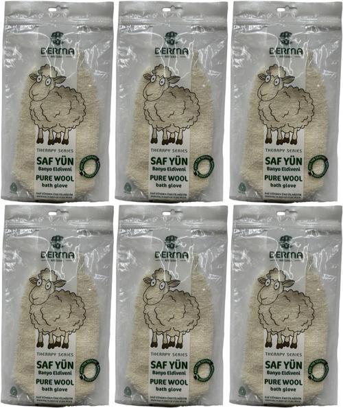 Therapy Saf Yün Banyo Eldiveni T-485 (6 Lı Set)