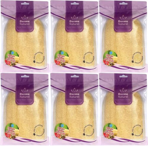 Loofah Kabak Havlu Banyo Eldiveni (15*24CM) MS-11 (6 Lı Set)
