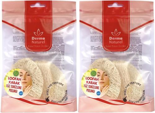 Loofah Yüz Temizleme (Sivilce ve Siyah Noklar için) Peeling MS-06 (2 Li Set)