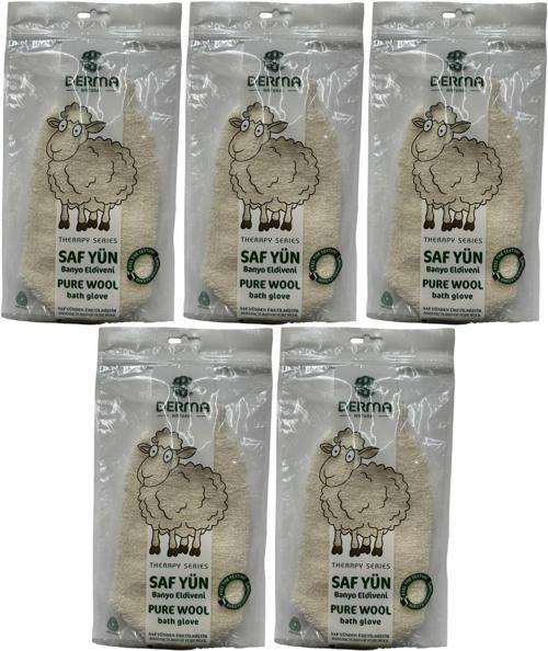 Therapy Saf Yün Banyo Eldiveni T-485 (5 Li Set)