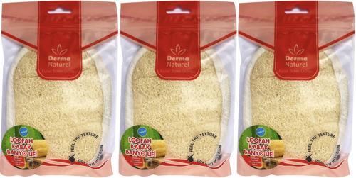 Loofah Kabak Banyo ve Yüz Lifi (15*24CM) MS-10 (3 Lü Set)