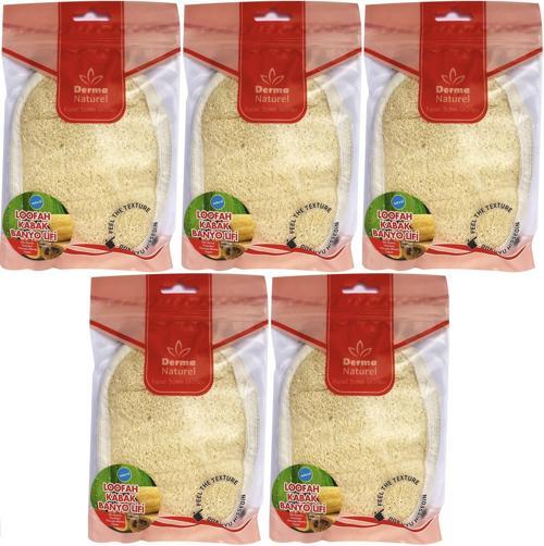 Loofah Kabak Banyo ve Yüz Lifi (15*24CM) MS-10 (5 Li Set)