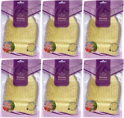 Palmiye Lifi Örme Banyo Eldiveni (15*24CM) MS-04 (6 Lı Set)