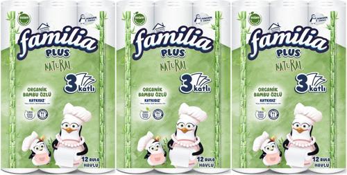 Kağıt Havlu Natural (3 Katlı) Organik Bambu özlü 36 Lı Pk  (3PK*12)