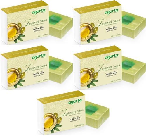 El Yapımı Doğal Sabun 150GR Zeytinyağlı (5 Li Set)