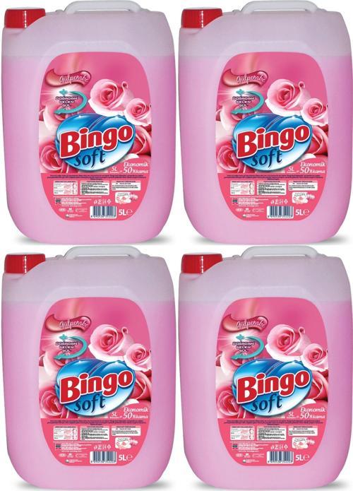 Soft Yumuşatıcı 20LT (4PK*5LT) Gül Pembe (200 Yıkama)