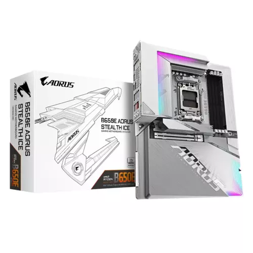 B650E AORUS STEALTH ICE Soket AM5 DDR5 8000MHz (OC) ATX Gaming (Oyuncu) Anakart