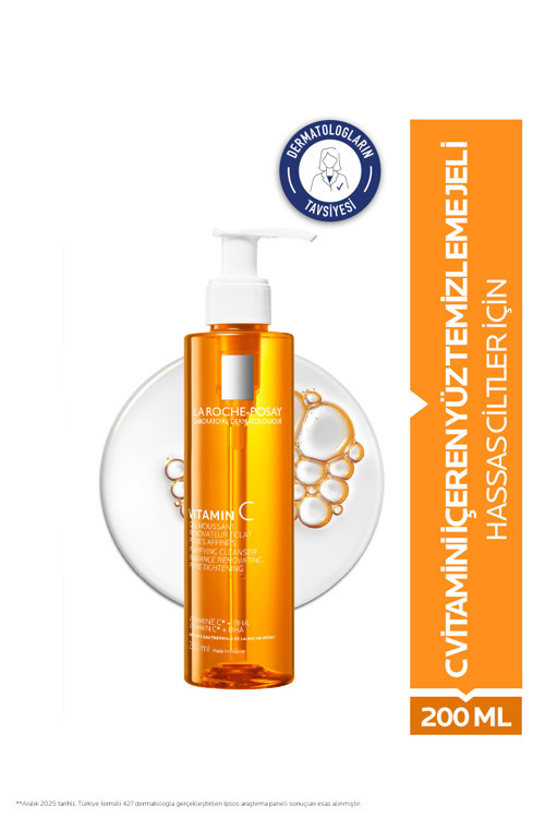 La Roche Posay C Vitamini İçerikli Işıltı Veren Yüz Temizleme Jeli 200 ml