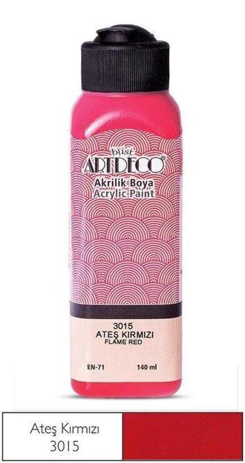 Akrilik Boya 140 ml. 3015 ATEŞ KIRMIZI