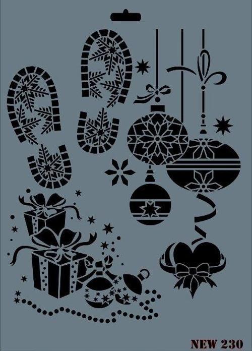 Stencil Boyama Şablonu 25x35 cm. NEW-230