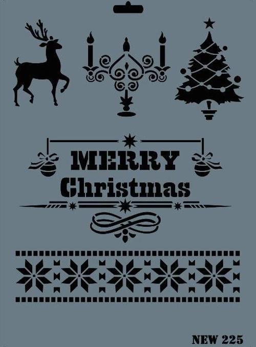 Stencil Boyama Şablonu 25x35 cm. NEW-225